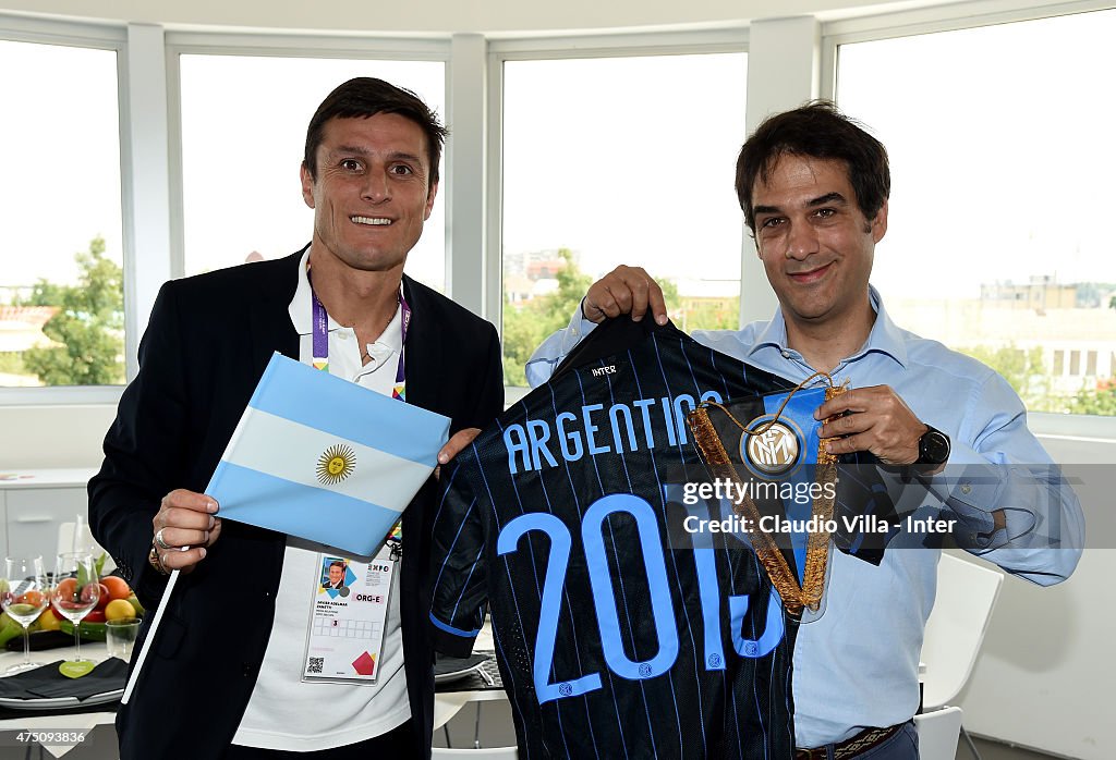 Javier Zanetti Visits Expo 2015 In Milan