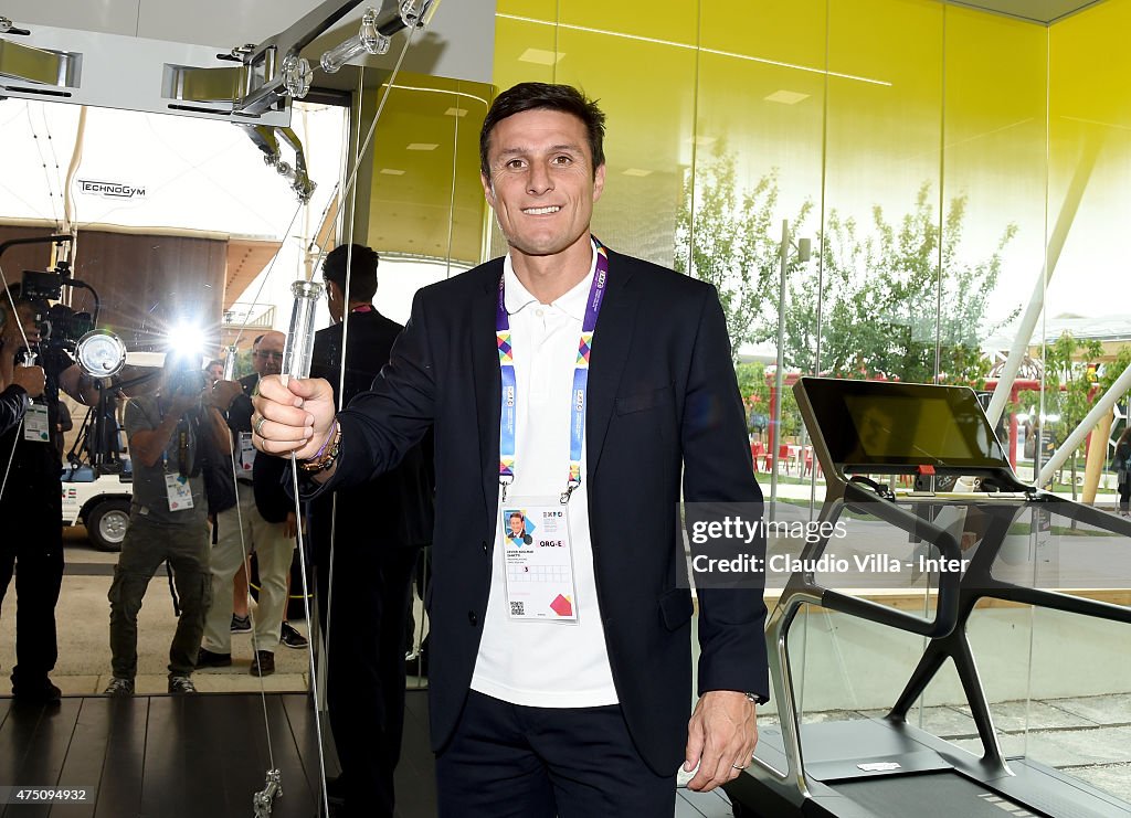 Javier Zanetti Visits Expo 2015 In Milan