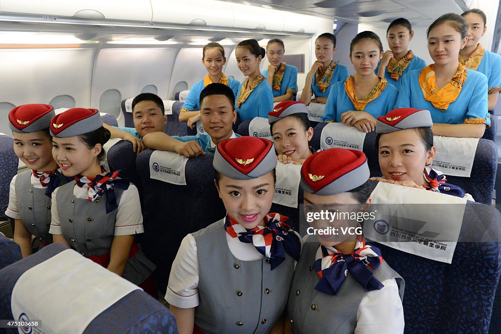 Twin Flight Attendants In Chengdu