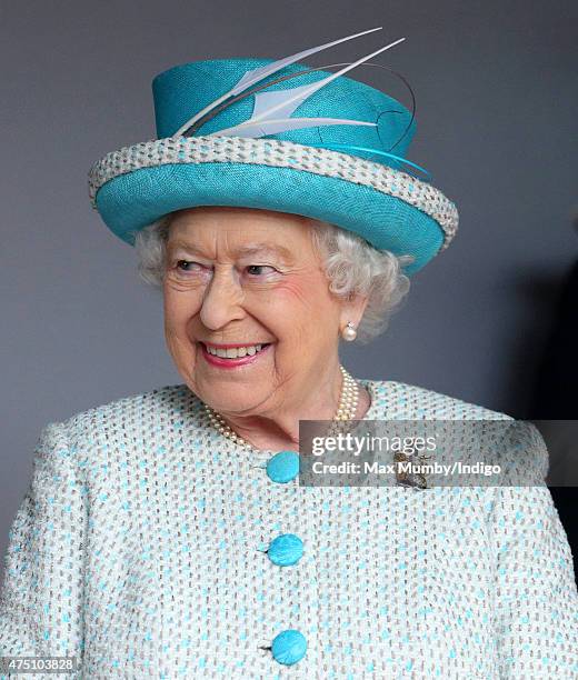 Queen Elizabeth II, Duke of Lancaster visits Lancaster Castle on May 29, 2015 in Lancaster, England.