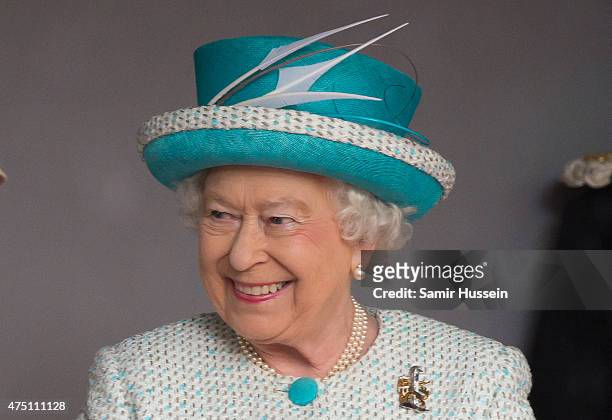 Queen Elizabeth II visits Lancaster Castle on May 29, 2015 in Lancaster, England.