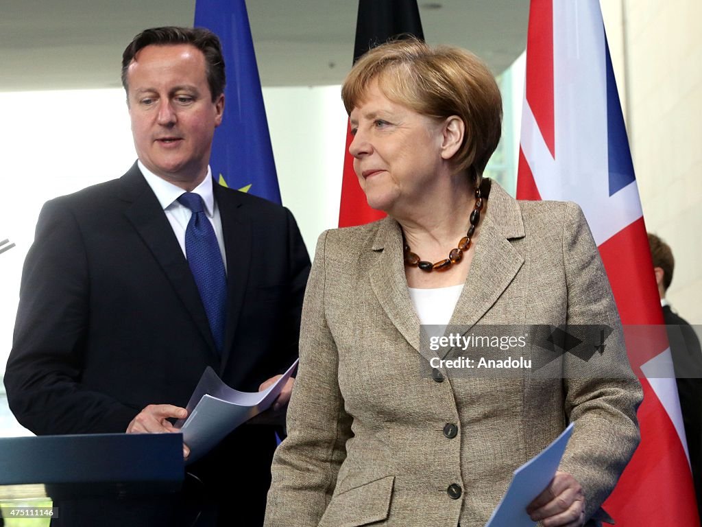 British Prime Minister David Cameron in Berlin
