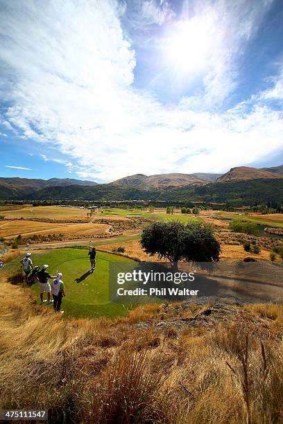 General view during round one of the New Zealand Open at The Hills Golf Club on February 27, 2014 in Queenstown, New Zealand.