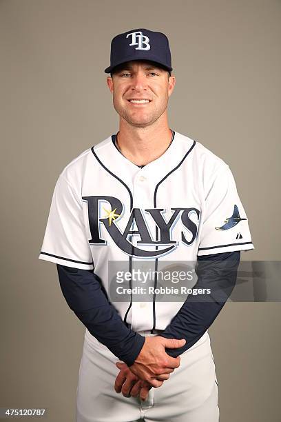 Jayson Nix of the Tampa Bay Rays poses during Photo Day on Wednesday, February 26, 2014 at Charlotte Sports Park in Port Charlotte, Florida.
