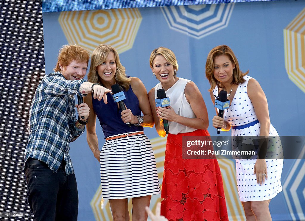 Ed Sheeran Performs On ABC's "Good Morning America"