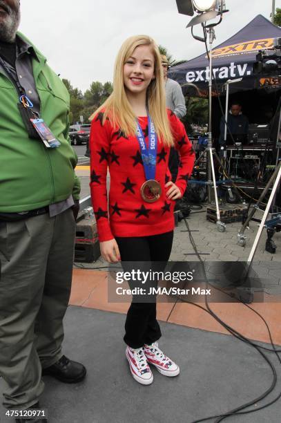 Gracie Gold is seen on February 26, 2014 in Los Angeles, California.