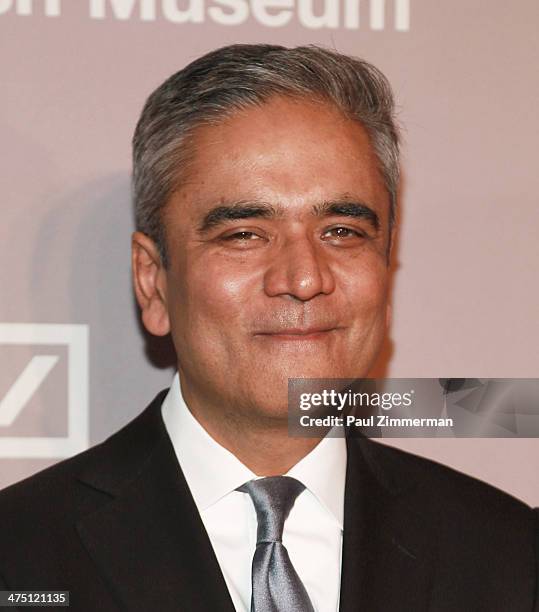 Co-Chief Executive Officer of Deutsche Bank, Anshu Jain attends the Jewish Museum's Purim Ball 2014 at Park Avenue Armory on February 26, 2014 in New...