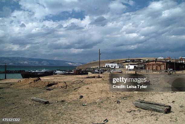 Rubbish from a discarded fish factory lies idle on Olkhon island, the largest island in Lake Baikal. Known as the soul of Siberia, Lake Baikal was...