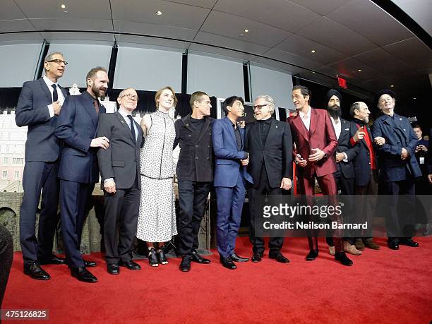 Jeff Goldblum, Ralph Fiennes, Bob Balaban, Saoirse Ronan, Willem Dafoe, Tony Revolori, Harvey Keitel, Adrien Brody, Waris Ahluwalia, F. Murray...