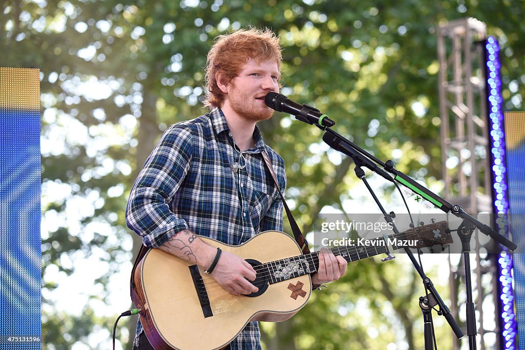 Ed Sheeran Performs On ABC's "Good Morning America"