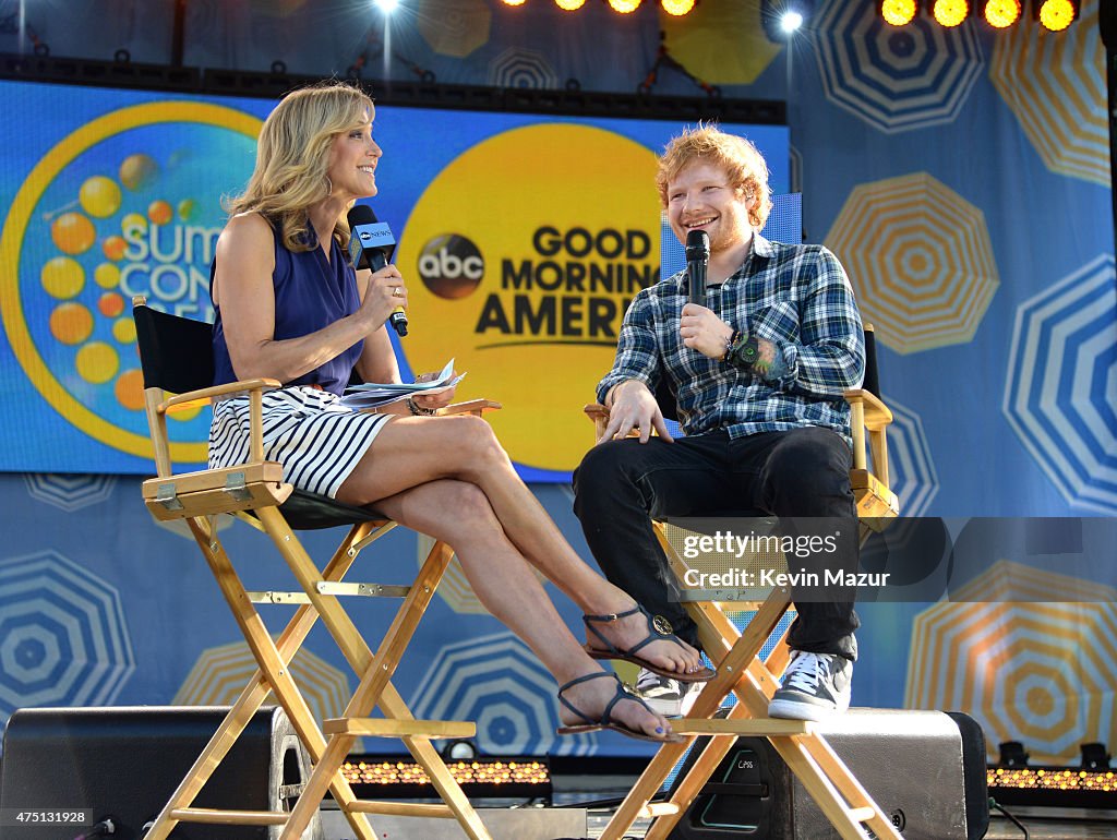Ed Sheeran Performs On ABC's "Good Morning America"