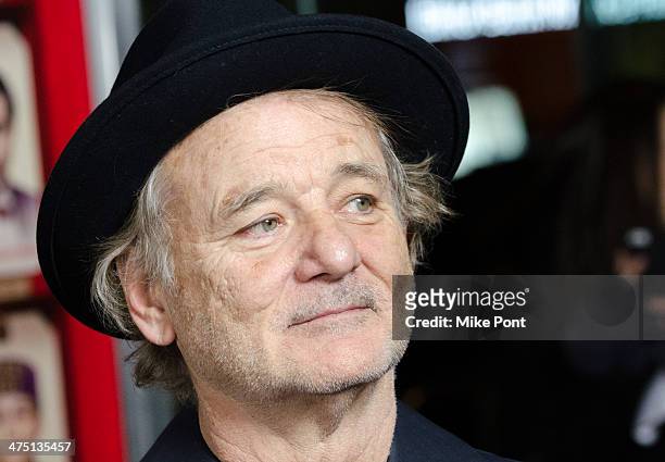 Actor Bill Murray attends "The Grand Budapest Hotel" premiere at Alice Tully Hall on February 26, 2014 in New York City.