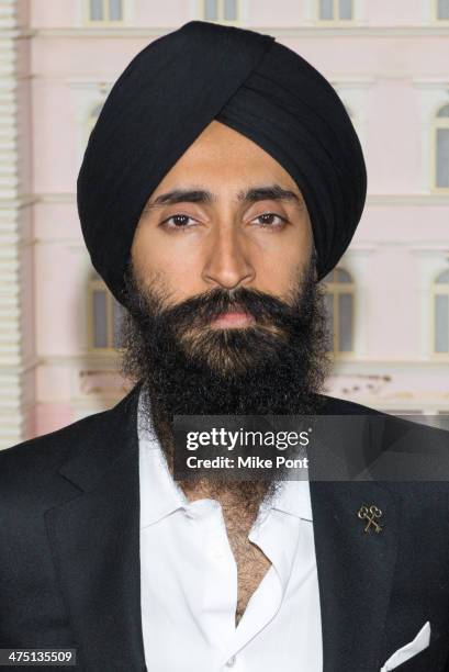 Actor Waris Ahluwalia attends "The Grand Budapest Hotel" premiere at Alice Tully Hall on February 26, 2014 in New York City.
