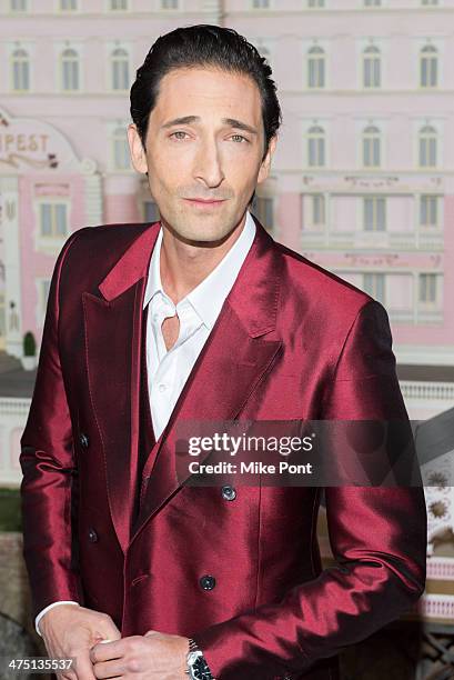 Actor Adrien Brody attends "The Grand Budapest Hotel" premiere at Alice Tully Hall on February 26, 2014 in New York City.