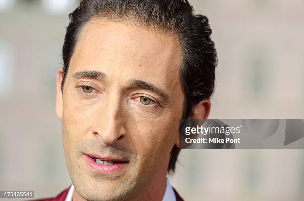 Actor Adrien Brody attends "The Grand Budapest Hotel" premiere at Alice Tully Hall on February 26, 2014 in New York City.