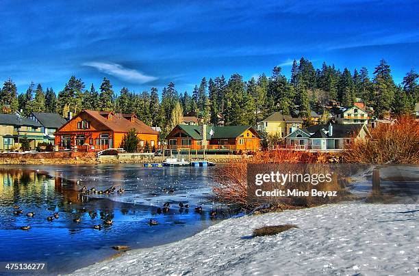 big bear lake - big bear lake stock pictures, royalty-free photos & images