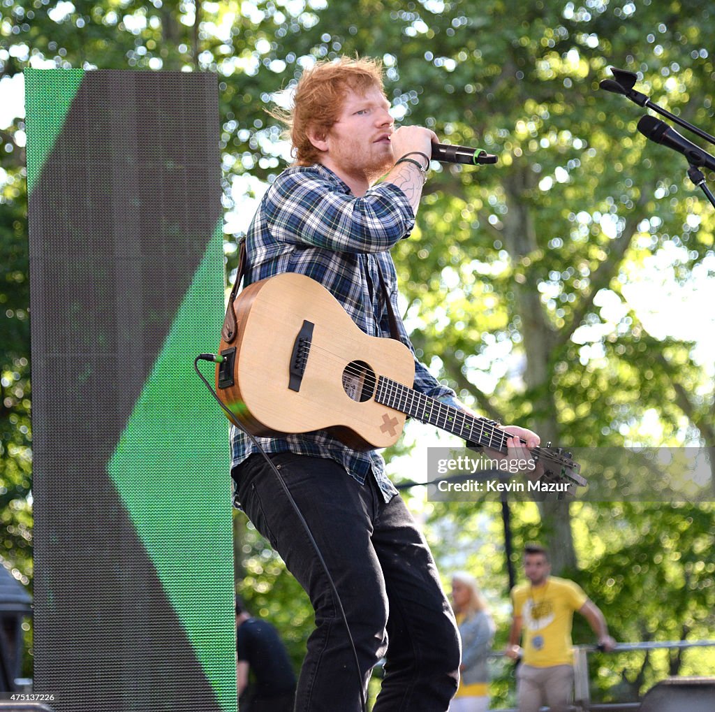 Ed Sheeran Performs On ABC's "Good Morning America"