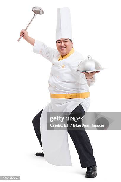 humorous chubby cook - fighter portraits 2013 stock pictures, royalty-free photos & images