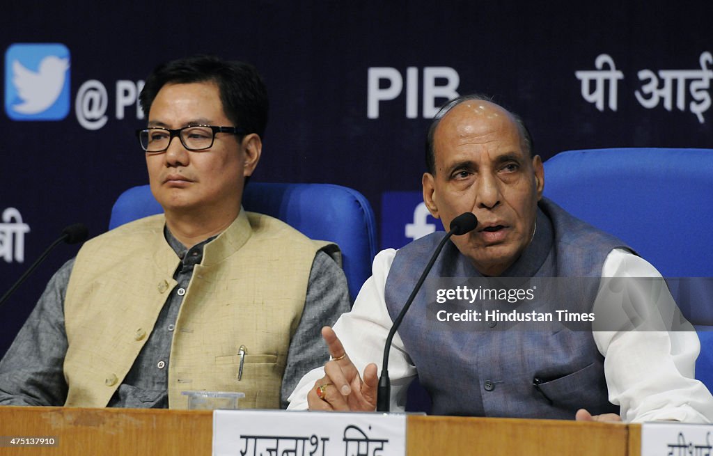 Press Conference Of Home Minister Rajnath Singh