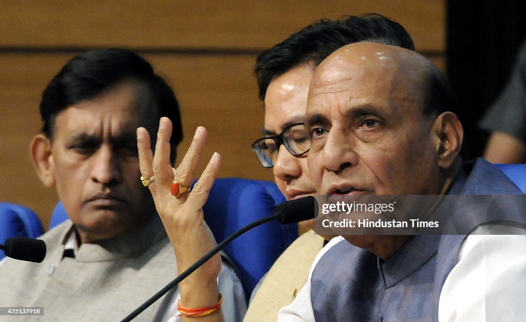 Press Conference Of Home Minister Rajnath Singh