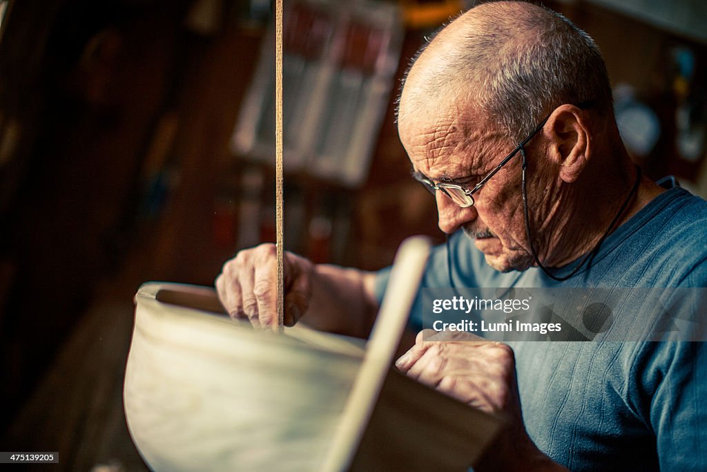 Boat builder, Island Hvar, Stari Grad, Dalmatia, Croatia