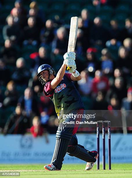 Sam Northeast of Kent Spitfires bats during the NatWest T20 Blast match between Kent and Surrey at The County Ground on May 29, 2015 in Beckenham,...
