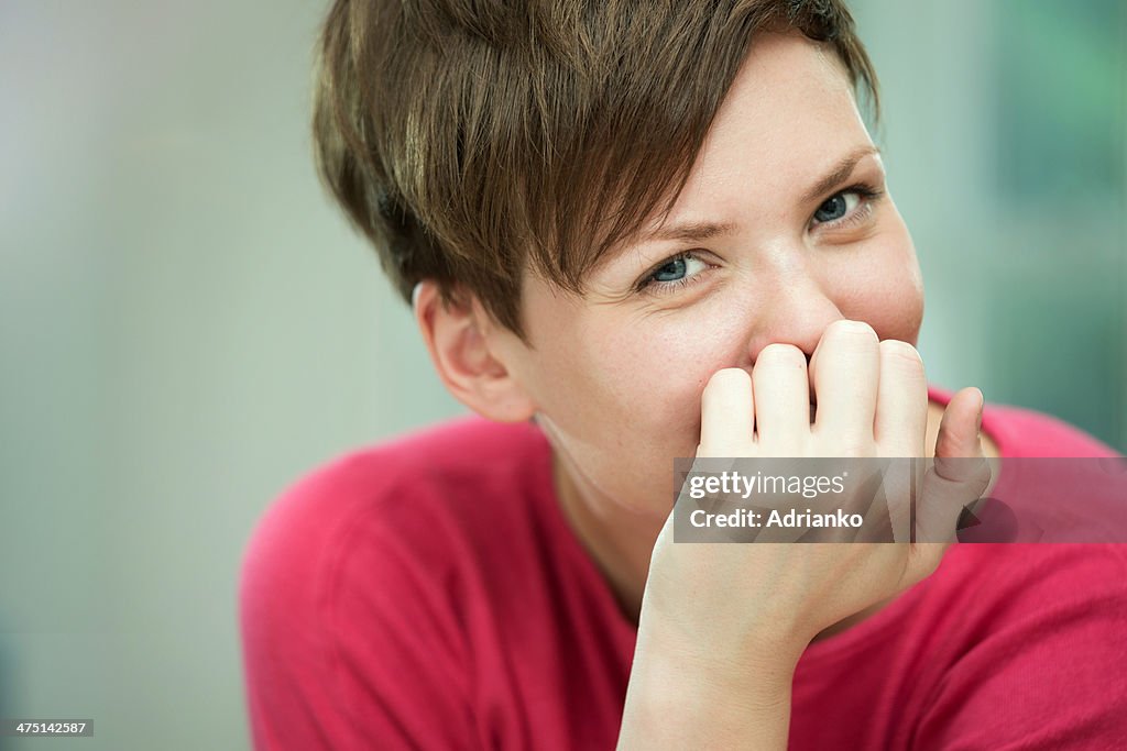 Portrait of young woman