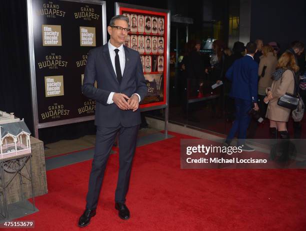 Actor Jeff Goldblum attends the "The Grand Budapest Hotel" New York Premiere at Alice Tully Hall on February 26, 2014 in New York City.
