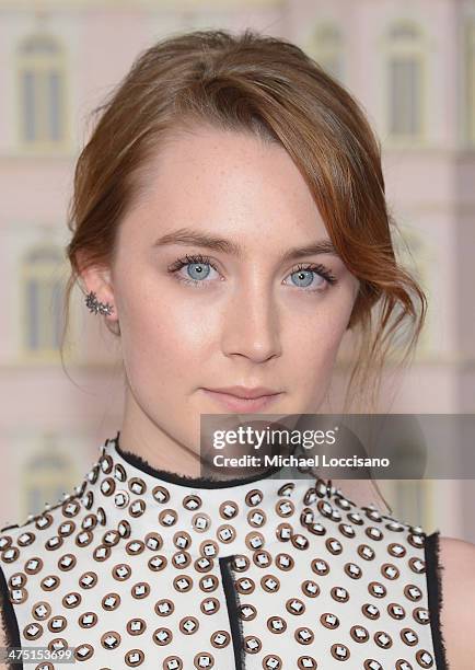 Actress Saoirse Ronan attends the "The Grand Budapest Hotel" New York Premiere at Alice Tully Hall on February 26, 2014 in New York City.