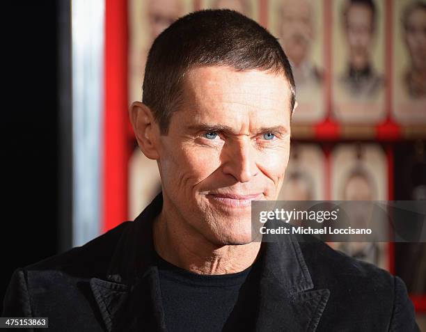 Actor Willem Dafoe attends the "The Grand Budapest Hotel" New York Premiere at Alice Tully Hall on February 26, 2014 in New York City.