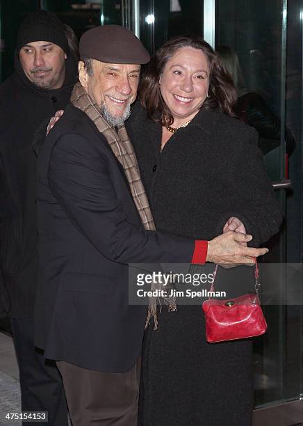 Actor F. Murray Abraham and daughter Jamili Abraham attend the "The Grand Budapest Hotel" New York Premiere at Alice Tully Hall on February 26, 2014...