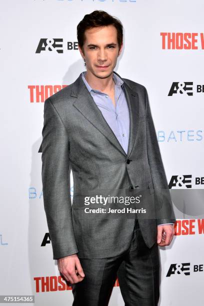 Actor James D'Arcy attends the premiere party for A&E's Season 2 Of 'Bates Motel' & series premiere of 'Those Who Kill' at Warwick on February 26,...