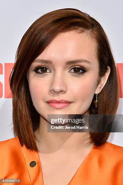 Actress Olivia Cooke attends the premiere party for A&E's Season 2 Of 'Bates Motel' & series premiere of 'Those Who Kill' at Warwick on February 26,...