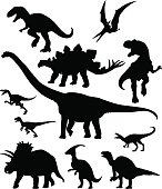 Dinosaurus Set - Silhouettes
