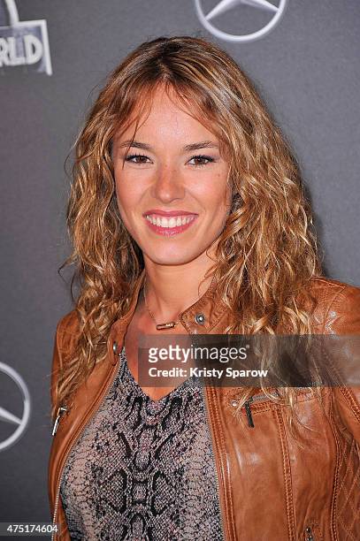 Elodie Fontan attends the 'Jurassic World' Photocall at UGC Normandie on May 29, 2015 in Paris, France.