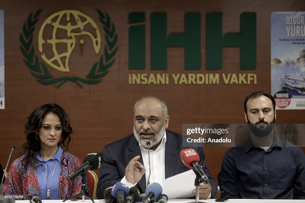 IHH Humanitarian Relief Foundation holds press conference in Istanbul