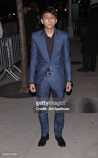 Actor Tony Revolori attends the "The Grand Budapest Hotel" New York Premiere at Alice Tully Hall on February 26, 2014 in New York City.
