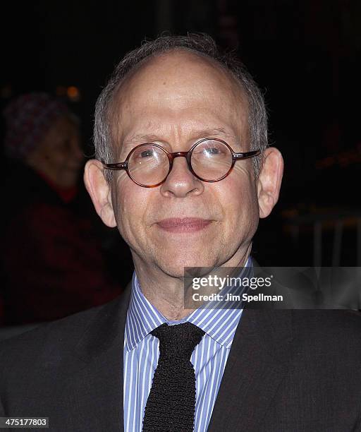 Actor Bob Balaban attends the "The Grand Budapest Hotel" New York Premiere at Alice Tully Hall on February 26, 2014 in New York City.