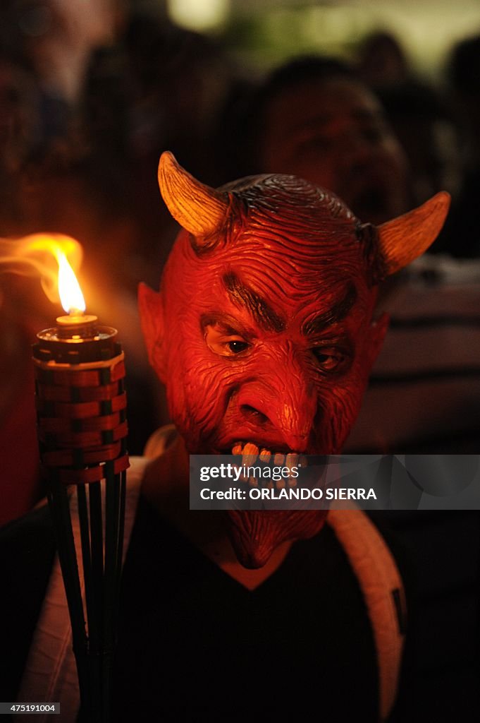 HONDURAS-HERNANDEZ-PROTEST