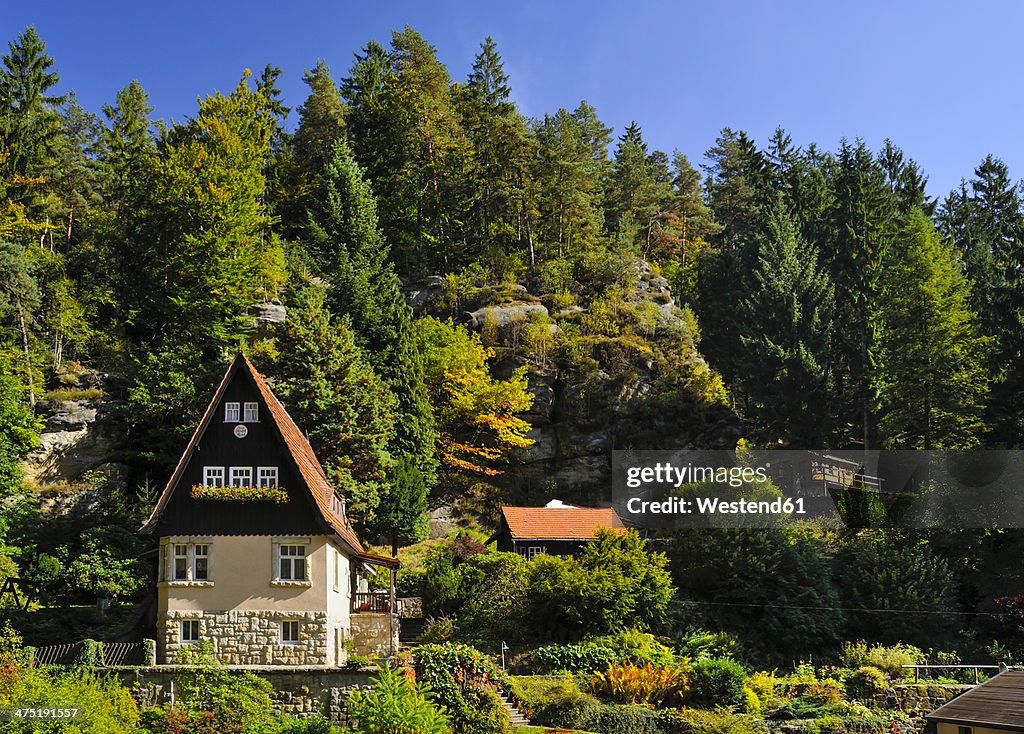 Germany, Saxony, Saxon Switzerland-East Ore Mountains, Raeumicht