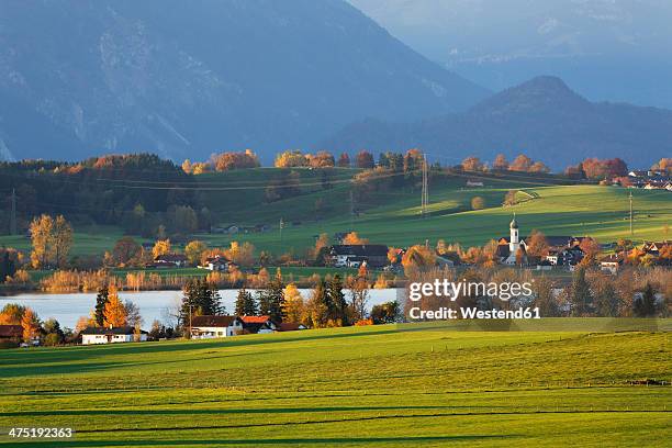 germany, bavaria, upper bavaria, pfaffenwinkel, riegsee - riegsee stock-fotos und bilder