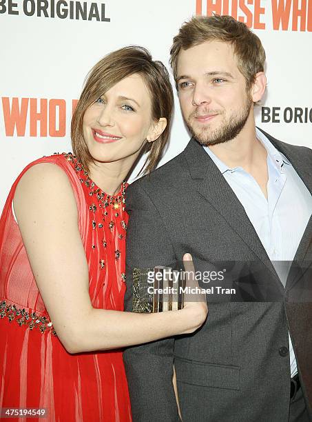 Vera Farmiga and Max Thieriot arrive at the premiere party for A&E's season 2 of "Bates Motel" and series premiere of "Those Who Kill" held at...