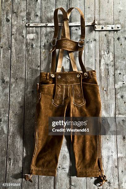 leather trousers - lederhosen stock pictures, royalty-free photos & images