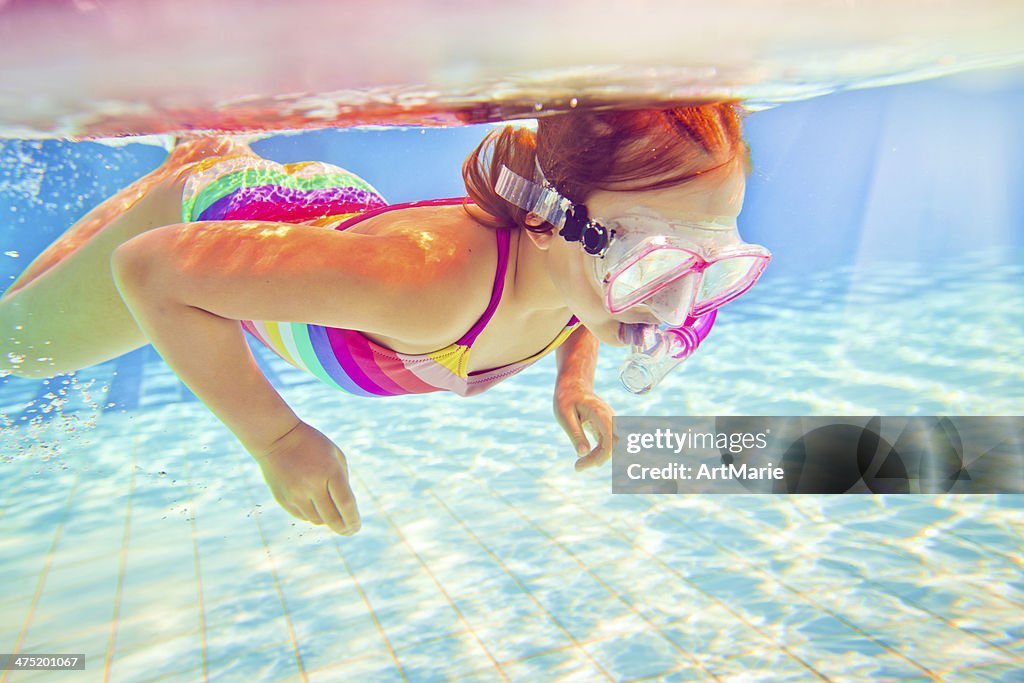 Snorkeling underwater