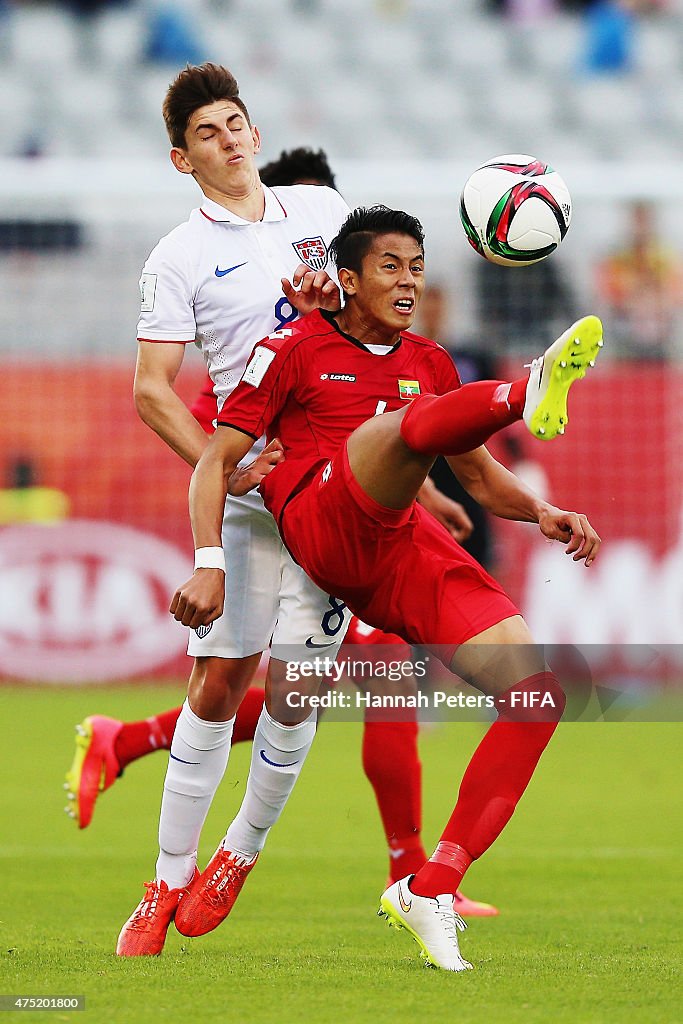 USA v Myanmar: Group A - FIFA U-20 World Cup New Zealand 2015