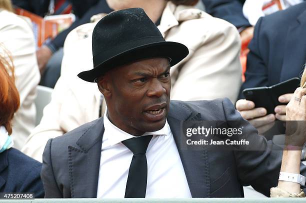 Sylvain Wiltord attends day 6 of the French Open 2015 at Roland Garros stadium on May 29, 2015 in Paris, France.