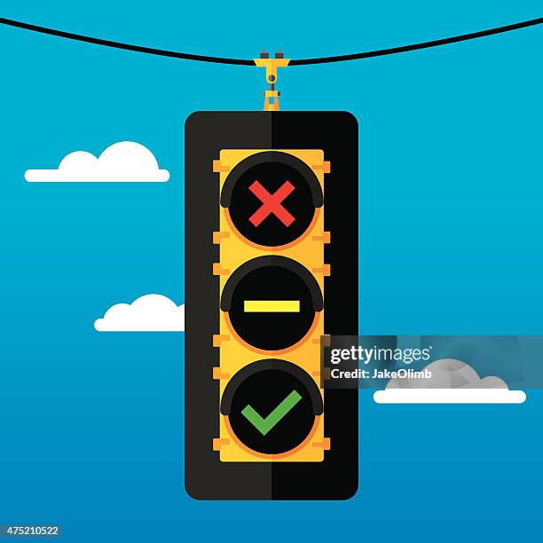 traffic light flat symbols - red light stock illustrations