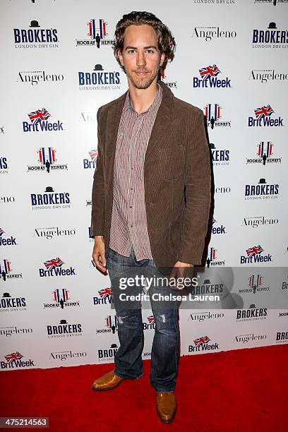 Actor Wes Ramsey arrives at the BritWeek Oscar party celebrating past, present and future Oscar winners at Hooray Henry's on February 26, 2014 in...