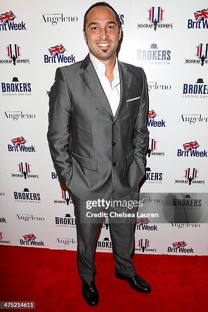 Cristiano De Masi arrives at the BritWeek Oscar party celebrating past, present and future Oscar winners at Hooray Henry's on February 26, 2014 in...