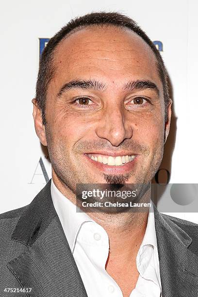 Cristiano De Masi arrives at the BritWeek Oscar party celebrating past, present and future Oscar winners at Hooray Henry's on February 26, 2014 in...